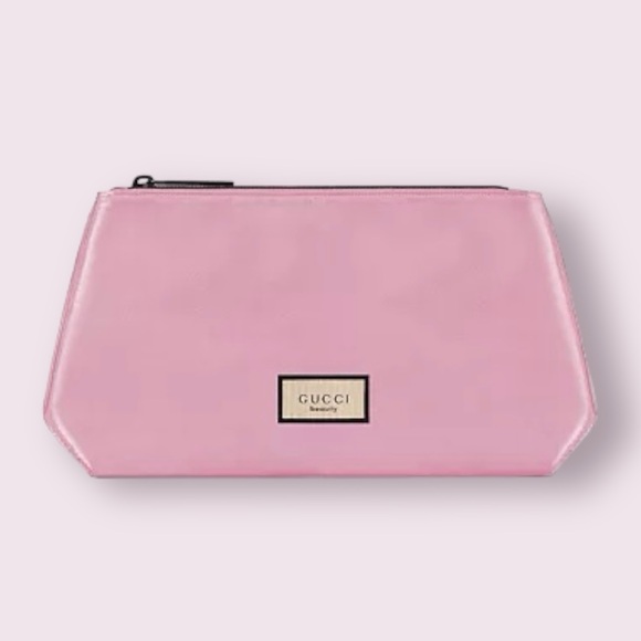 Mauve (Satin-Lined) Gucci Beauty Cosmetic-Makeup Bag - Picture 1 of 16